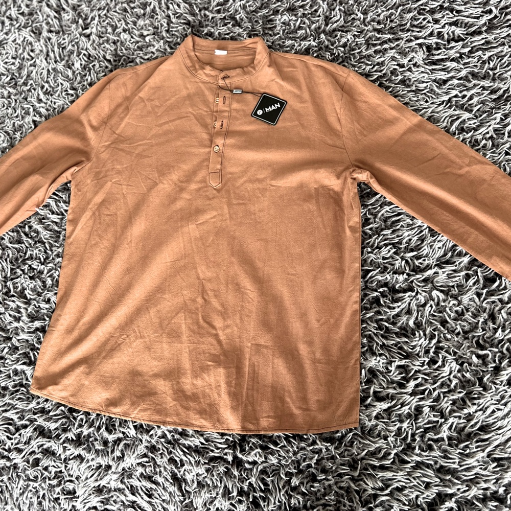 Sienna-Brown Dress Shirt XXL (Zaful)
